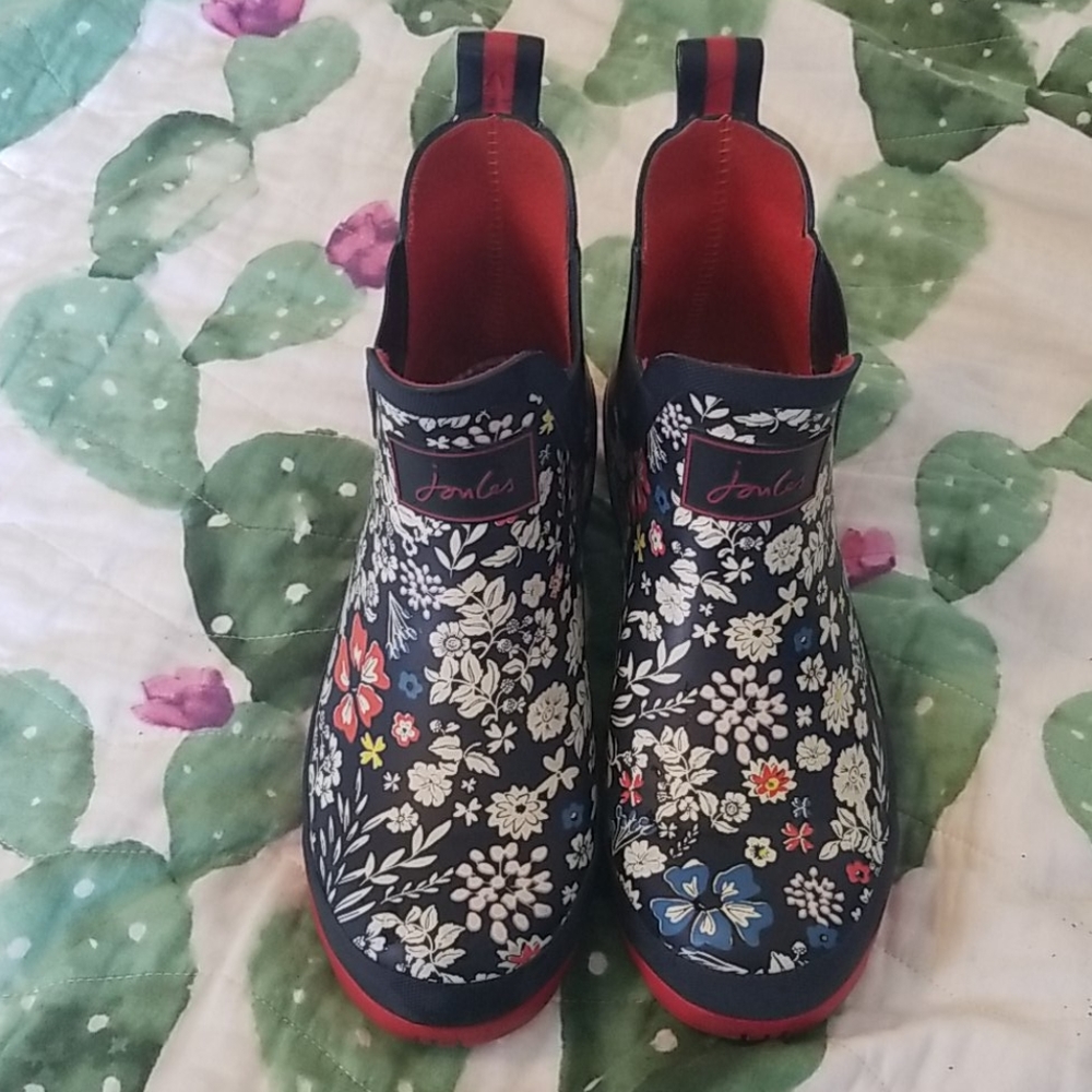 Joules Wellibob Ankle Rain Boots size 7
